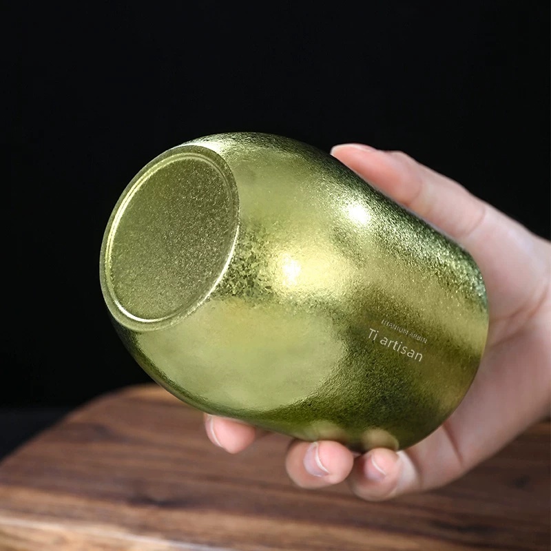 Titanium Pure Double Wall Camping Cup - Outdoor Beer Mug & Coffee Cup by IKSONIC CO., LTD. China factory manufacturer supplier