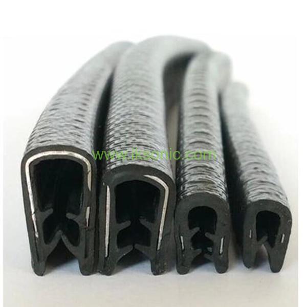 U Channel Lock Car Door Window Trim Rubber Seal Strip Metal Edge Protection by IKSONIC CO., LTD. China factory manufacturer supplier