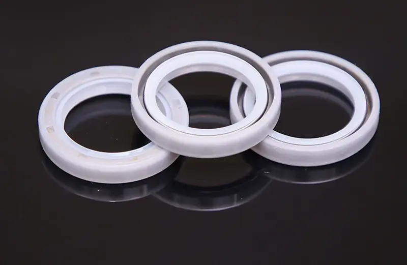 White Silicone Oil Seal 16*26*30*35*75*42*47*120*140/7/8/10/12/15 by IKSONIC CO., LTD. China factory manufacturer supplier