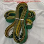 Yellow Green Flat Belt Nylon Conveyor Belt Timing Belt High Speed Transmission Belt for Folding Box Gluer by IKSONIC CO., LTD. China factory manufacturer supplier