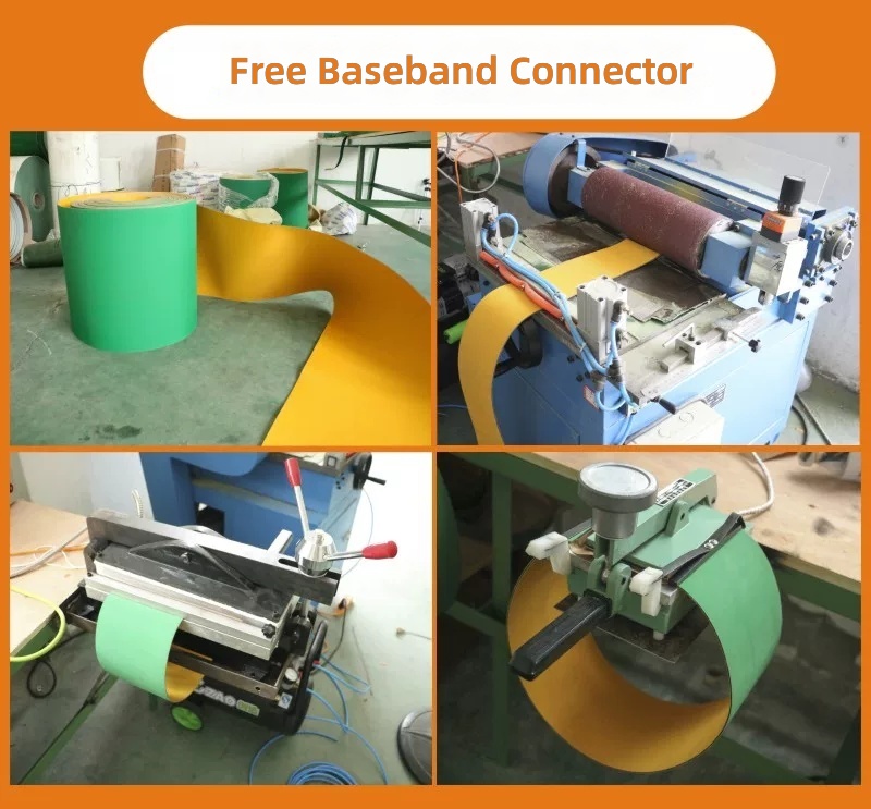 Yellow Green Flat Belt Nylon Conveyor Belt Timing Belt High Speed Transmission Belt for Folding Box Gluer by IKSONIC CO., LTD. China factory manufacturer supplier