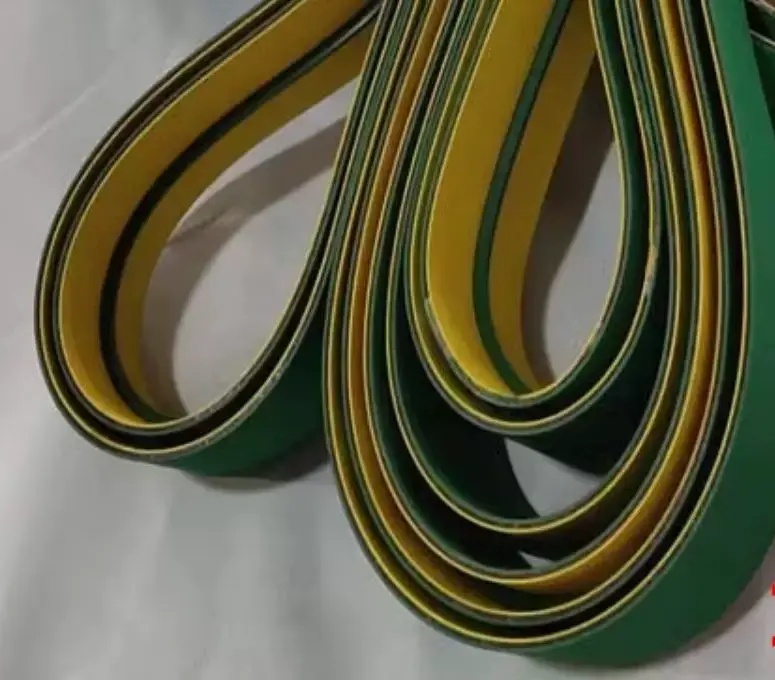 Yellow Green Flat Belt Nylon Conveyor Belt Timing Belt High Speed Transmission Belt for Folding Box Gluer by IKSONIC CO., LTD. China factory manufacturer supplier