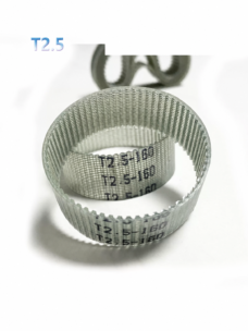 IKSONIC T2.5 polyurethane timing belts with visible inner teeth and reinforcement grid, main product view.