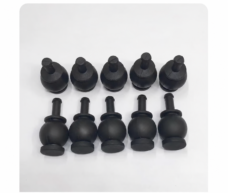 Ten black DJI-compatible gimbal dampers arranged in two rows of five, shown for IKSONIC wholesale aftermarket parts enquiries.