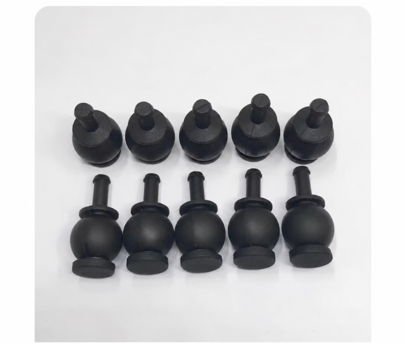 Ten black DJI-compatible gimbal dampers arranged in two rows of five, shown for IKSONIC wholesale aftermarket parts enquiries.