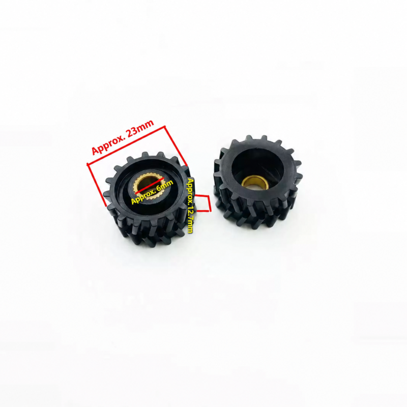 Double-row pulley with approximate 23 mm, 6 mm and 12.7 mm annotations, for IKSONIC wholesale parts enquiries.