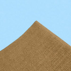 Brown IKSONIC felt conveyor belt surface and curved corner detail.