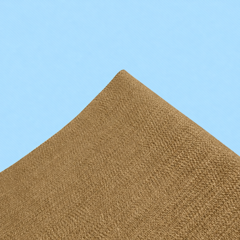 Brown IKSONIC felt conveyor belt surface and curved corner detail.