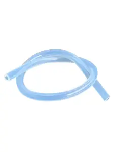 Transparent food-grade silicone tubing loop with open ends, manufactured by IKSONIC.