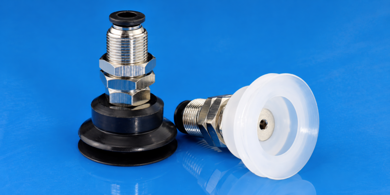 IKSONIC PBK cup threaded holder and white silicone contact face with central fitting detail.