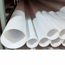 Close-up of white PTFE liner tube openings for wholesale supply by IKSONIC.