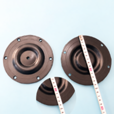 QBK/QBY-15 140 mm NBR pump diaphragms with six perimeter mounting holes and a center hole, supplier product image for IKSONIC