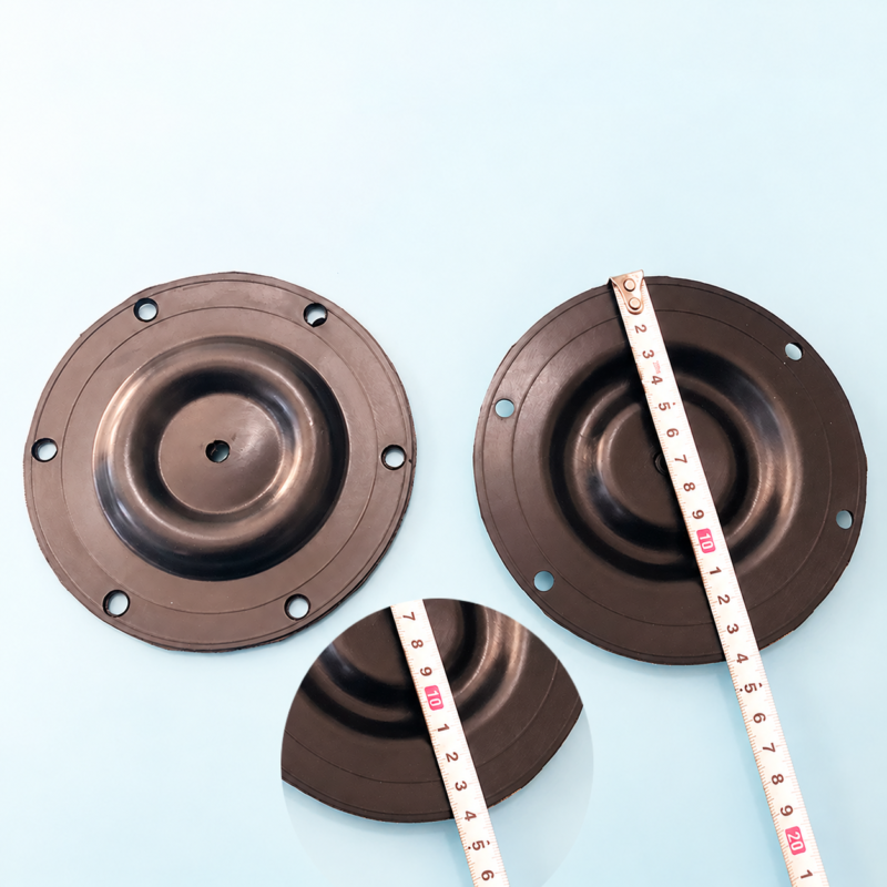 QBK/QBY-15 140 mm NBR pump diaphragms with six perimeter mounting holes and a center hole, supplier product image for IKSONIC