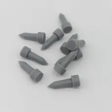 Grey silicone dust plugs with visible 352 markings, IKSONIC supplier photograph