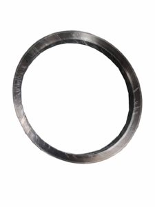 Single IKSONIC graphite self-sealing ring shown at an angle on a white background.