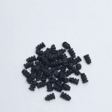 Black gimbal dampers arranged in a loose pile on a light background, listed by the supplier for DJI Mavic Air 2 repair.