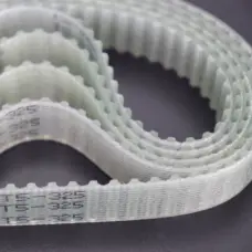 Example close-up of T5 polyurethane steel-cord timing belt teeth and reinforcement, marked T5-325; not the exact ordered T5-280 to T5-310 model Supplied by IKSONIC.