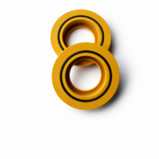 Two yellow VS-26 replacement seals with black rings, overlapping vertically, IKSONIC supplier photo, reference 11069167.