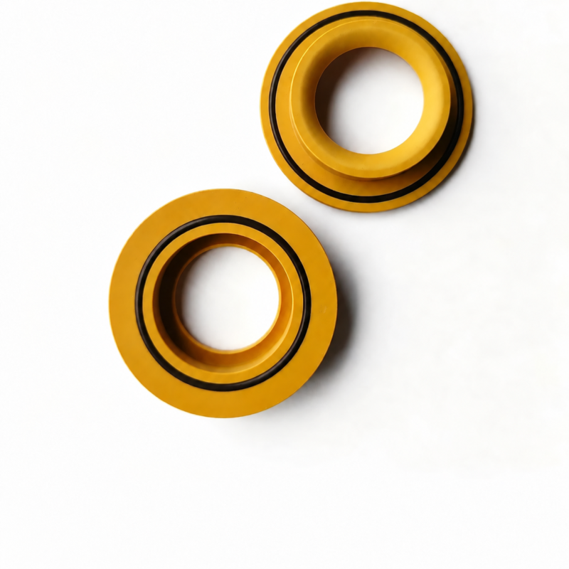 Two yellow VS-26 replacement seals with black rings, separated diagonally to show two faces, IKSONIC supplier photo, reference 11069167.